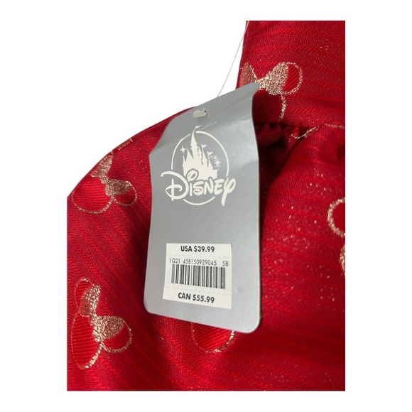 Disney Store Minnie Mouse Holiday Girl's Dress Gems Sparkle Fancy Size 2 NEW - Picture 6 of 9